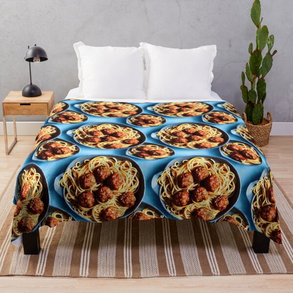 Item preview, Spaghetti and meatballs Plate - Seamless Pattern designed and sold by Chubuter.