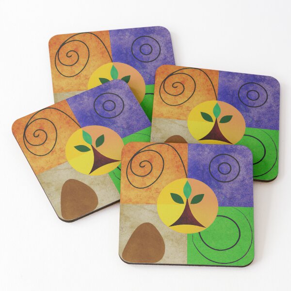 Item preview, Stunning Minimalist Five Element Abstract Symbolism designed and sold by funnyhalloween.