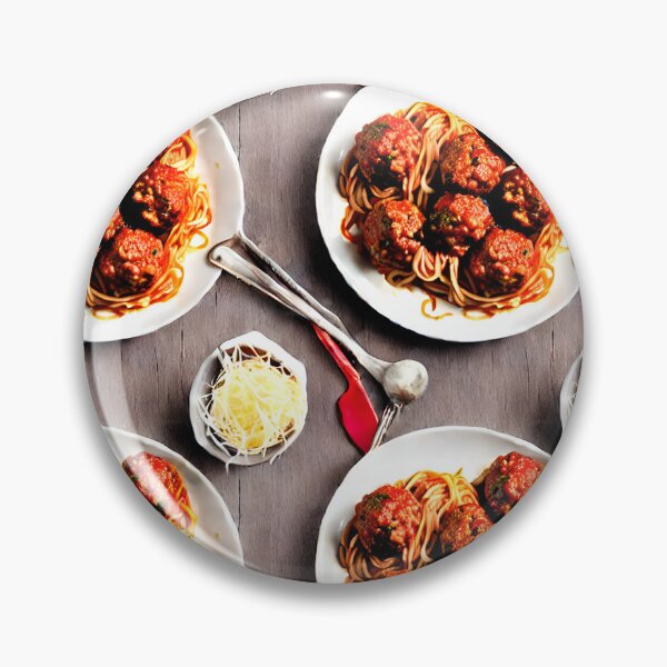 Item preview, Another Spaghetti and meatballs Plate - Seamless Pattern designed and sold by Chubuter.