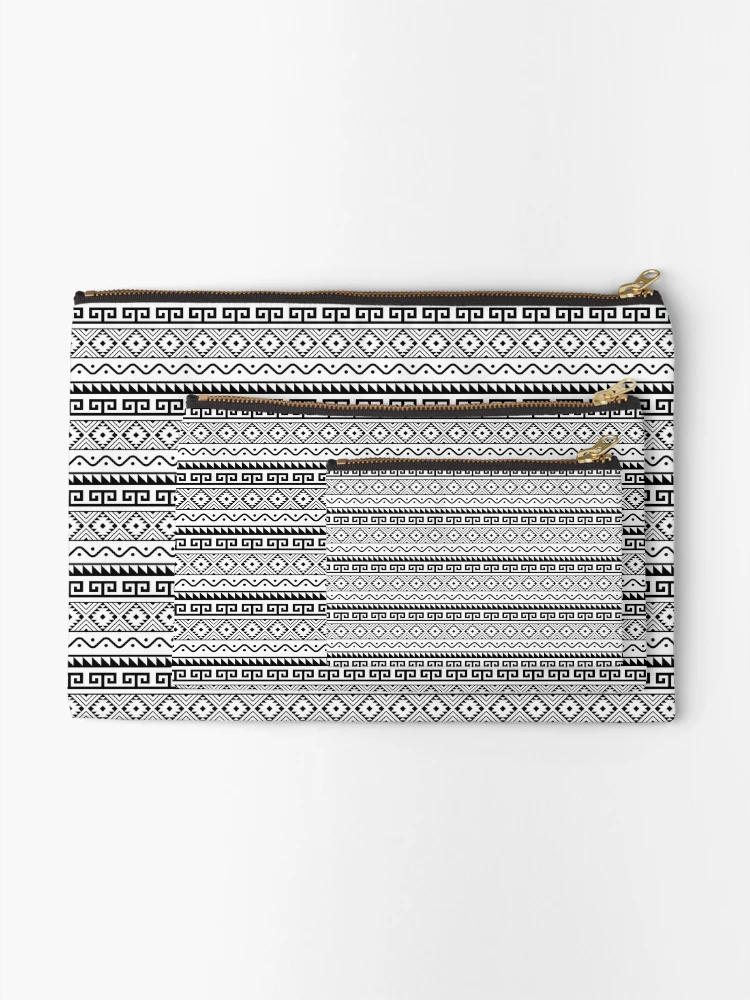 Thumbnail 2 of 4, Zipper Pouch, Traditional Aztec Geometric Pattern designed and sold by PatternHome.