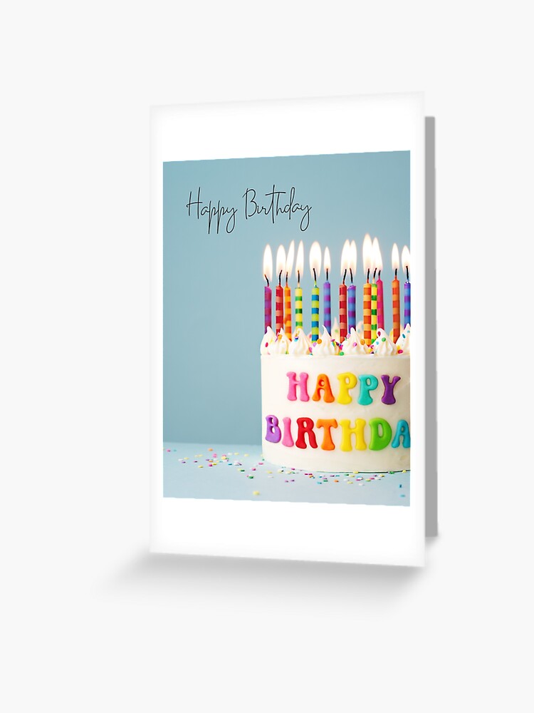 Happy Birthday Cake Card, Greetings Cards Delivered