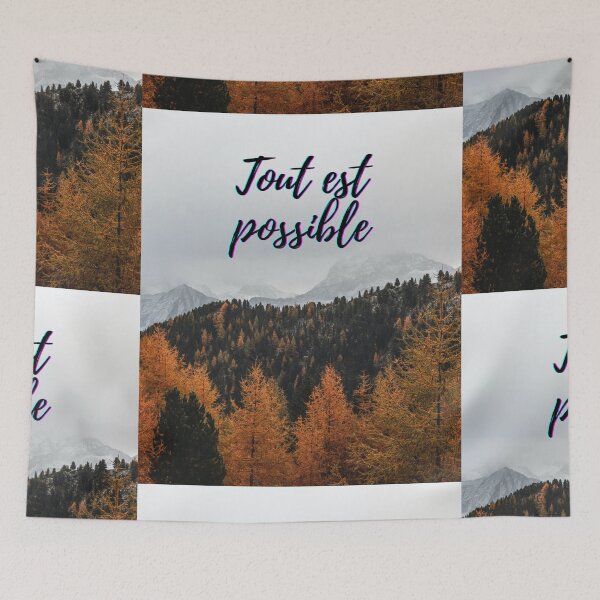 Item preview, Anything is possible - popular french quotes theme gifts  designed and sold by RebelliousRosee.