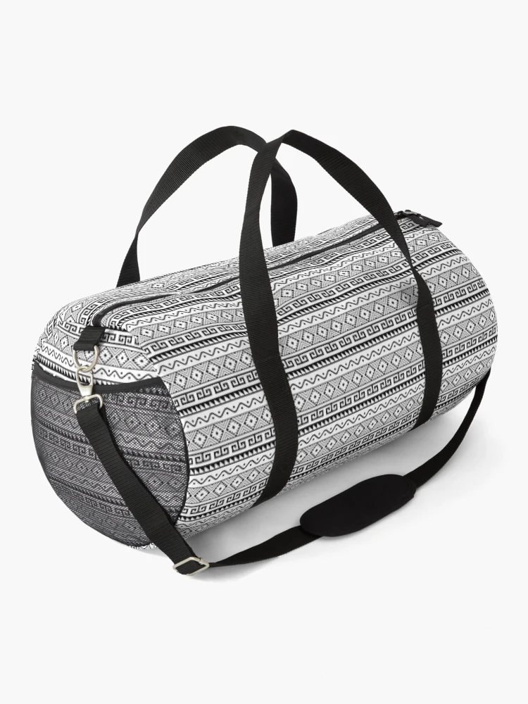 Thumbnail 2 of 3, Duffle Bag, Traditional Aztec Geometric Pattern designed and sold by PatternHome.