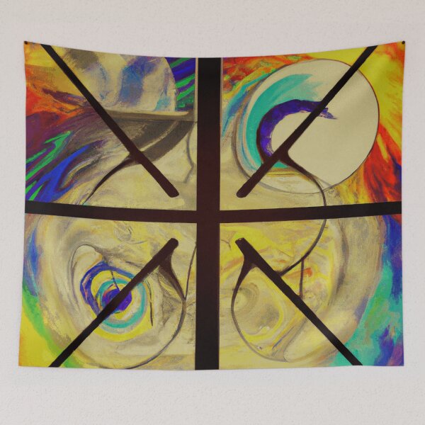 Item preview, Stunning Minimalist Five Element Abstract Symbolism designed and sold by funnyhalloween.