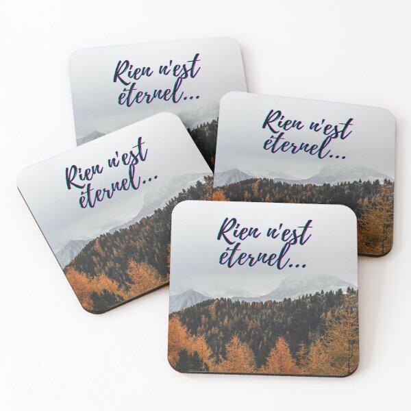 Item preview, Nothing lasts forever - popular french quotes theme gifts  designed and sold by RebelliousRosee.