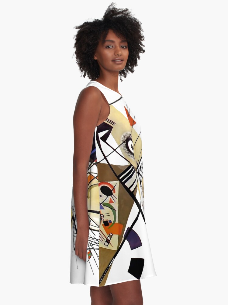 Alternate view of Kandinsky Traverse Line, 1923 A-Line Dress