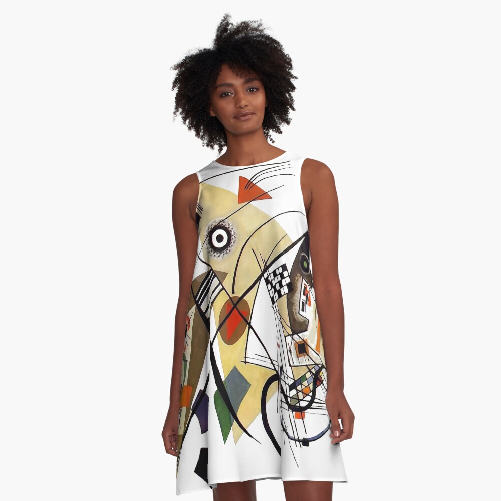 Kandinsky Traverse Line, 1923 A-Line Dress