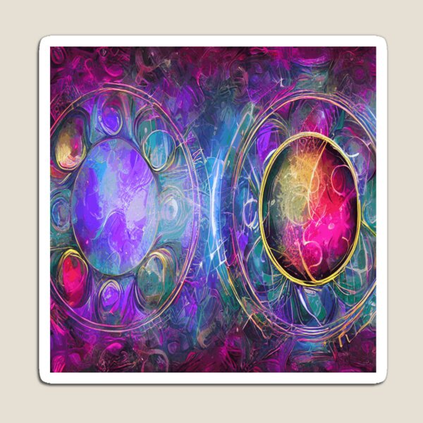 Item preview, Five Element Abstract | Vibrant Colors & Deep Symbolism designed and sold by funnyhalloween.