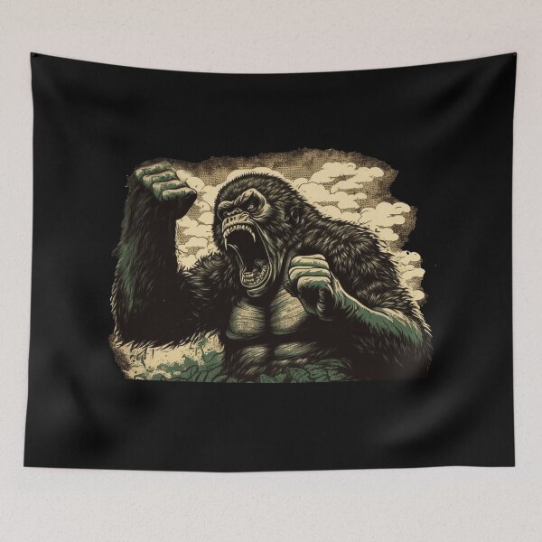 Item preview, Mountain Gorilla Comic book style (Roaring Lowland Beasts) designed and sold by Brockinator.
