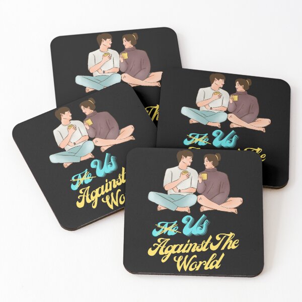 Item preview, Us Against the World (for couples) designed and sold by ZingAndPep.