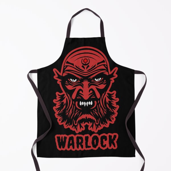 Item preview, Terrible bearded scary red man with white teeth and bald head. Warlock black wizard. designed and sold by GAleksS.