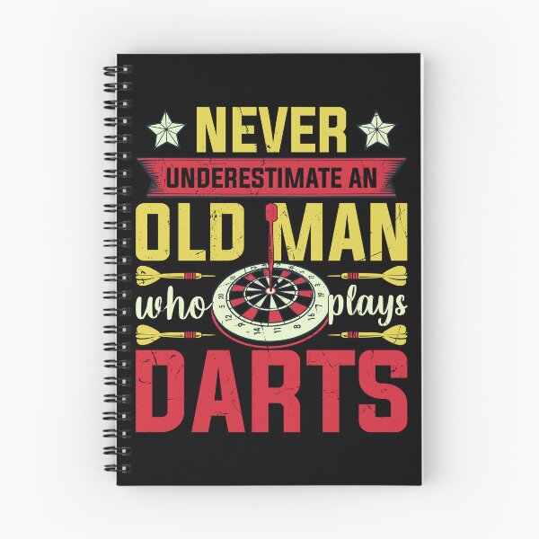 Artikelvorschau, Unterschätzen Sie niemals einen alten Mann, der Darts spielt entworfen und verkauft von FurioInc.
