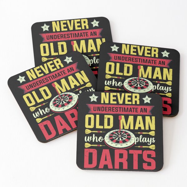 Item preview, Never Underestimate An Old Man Who Plays darts designed and sold by FurioInc.