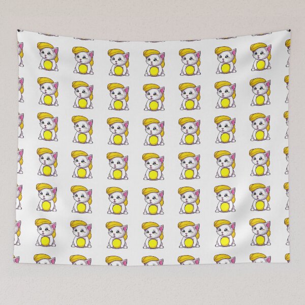 Item preview, Funny And Cute Cat With A Ball Of Wool designed and sold by BestUncommonTee.
