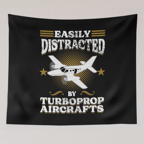 Item preview, Easily Distracted By Turboprop Aircrafts designed and sold by SpicyAviator.