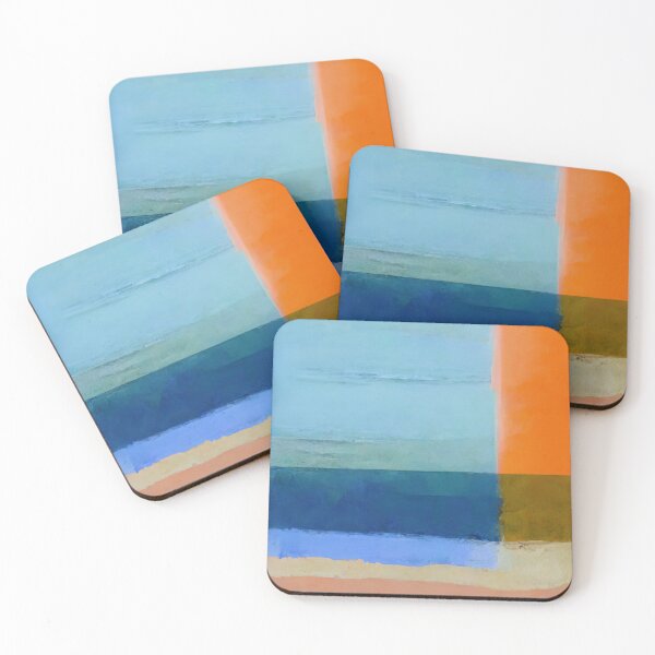 Item preview, Summer by the Sea - Color Block Abstract 60's Colors designed and sold by newnomads-art.