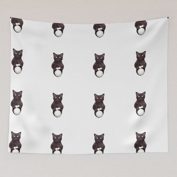Item preview, Funny And Cute Cat With A Ball Of Wool designed and sold by BestUncommonTee.