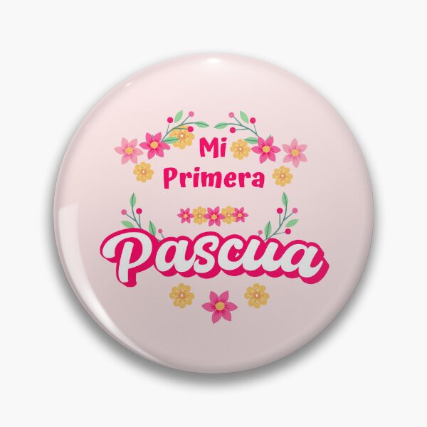 Item preview, Mi Primera Pascua My first Easter Spanish text - floral easter baby blossom easter newborn designed and sold by ALLURE-minimal.