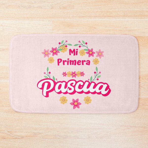 Item preview, Mi Primera Pascua My first Easter Spanish text - floral easter baby blossom easter newborn designed and sold by ALLURE-minimal.