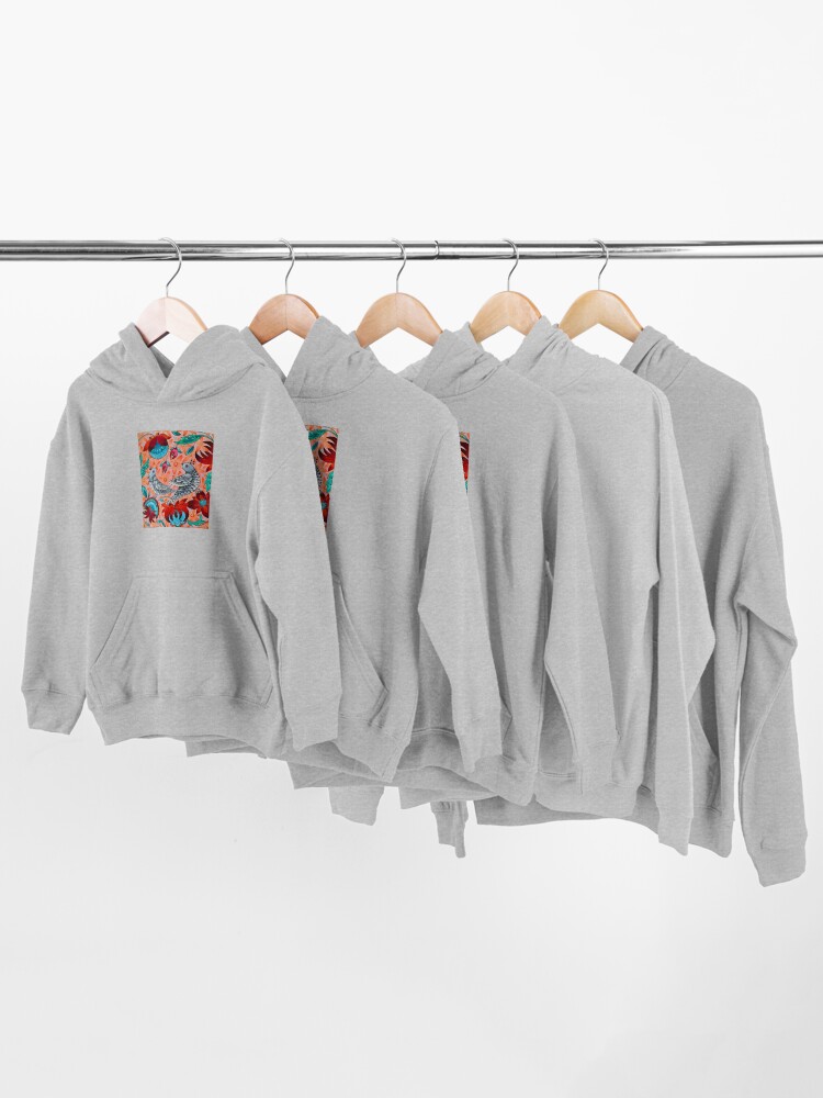 Alternate view of In Love Watercolor Illustration Kids Pullover Hoodie