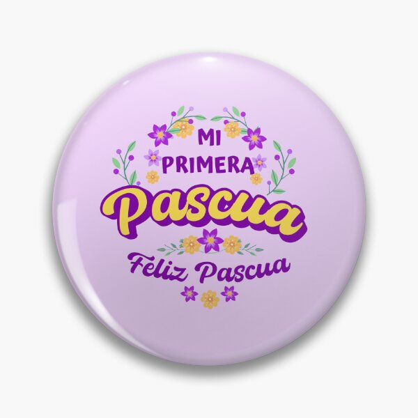 Item preview, Mi Primera Pascua My first Easter Spanish text - floral easter baby blossom easter newborn designed and sold by ALLURE-minimal.
