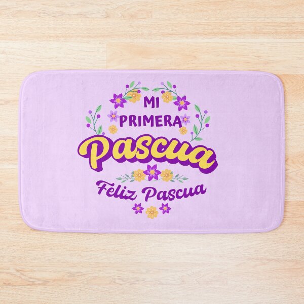 Item preview, Mi Primera Pascua My first Easter Spanish text - floral easter baby blossom easter newborn designed and sold by ALLURE-minimal.
