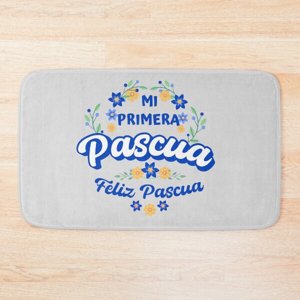 Item preview, Mi Primera Pascua My first Easter Spanish text - floral easter baby blossom easter newborn designed and sold by ALLURE-minimal.