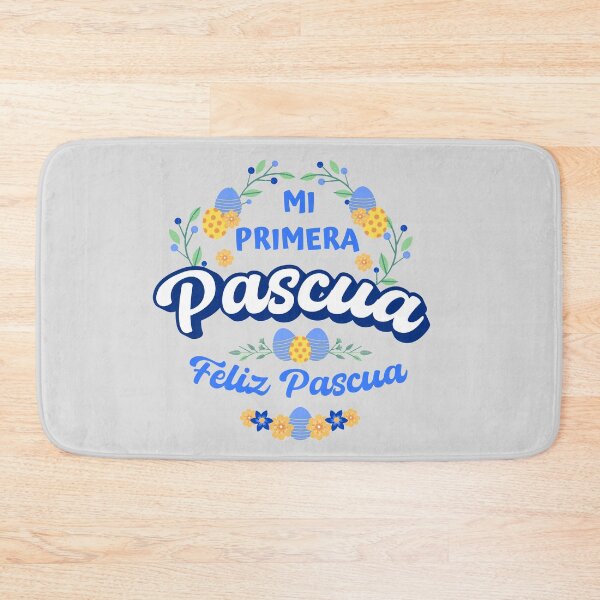 Item preview, Mi Primera Pascua My first Easter Spanish text - floral easter baby blossom easter newborn designed and sold by ALLURE-minimal.
