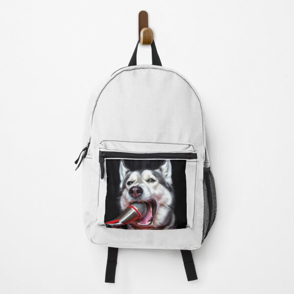 Item preview, Rock Star Siberian Husky Singing In A Microphone, Dog 16 designed and sold by LesTheArt.