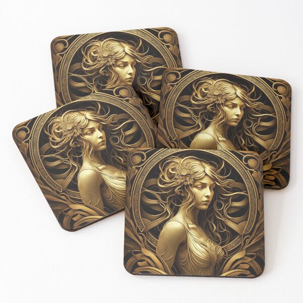 Item preview, A Golden Goddess designed and sold by ArtNouveauChic.