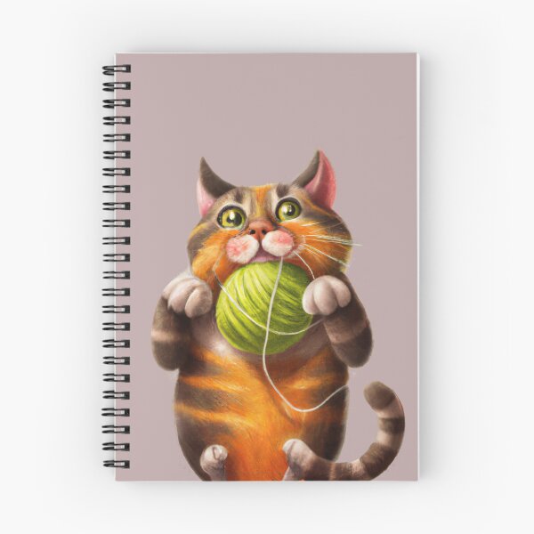 Item preview, Funny And Cute Cat With A Ball Of Wool designed and sold by Color-Me-Blue.