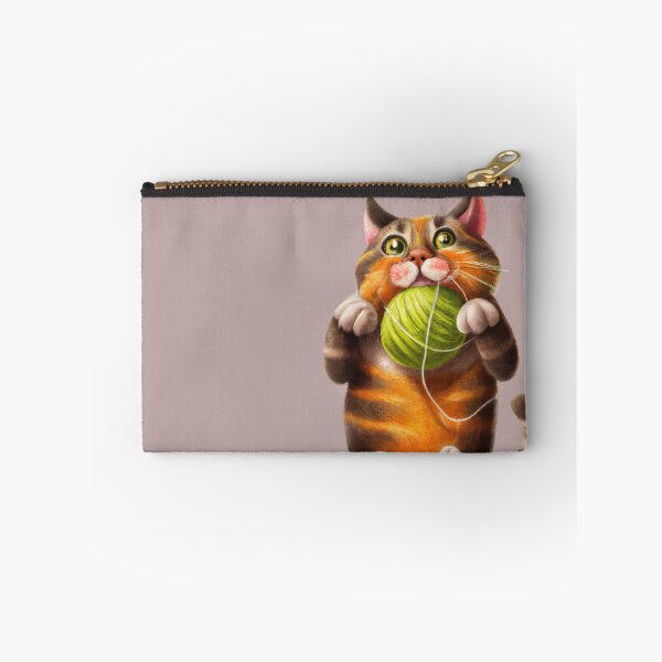 Item preview, Funny And Cute Cat With A Ball Of Wool designed and sold by Color-Me-Blue.