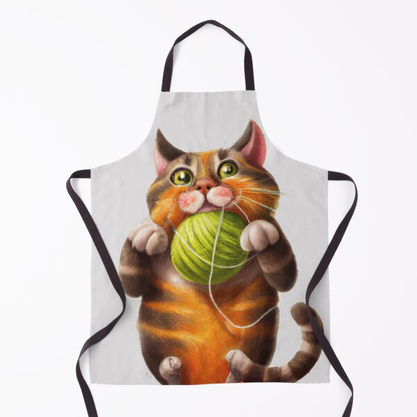 Item preview, Funny And Cute Cat With A Ball Of Wool designed and sold by Color-Me-Blue.
