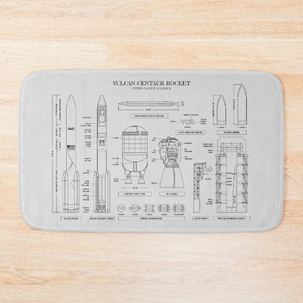 Item preview, ULA: Vulcan (White Stencil-No Background) designed and sold by BGALAXY.