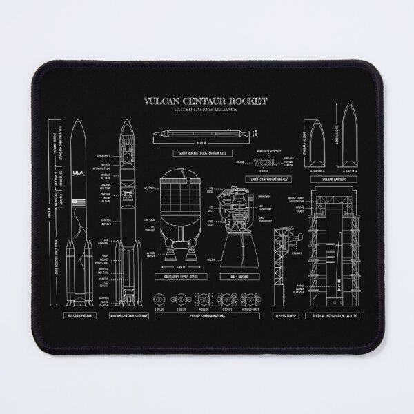 Item preview, ULA: Vulcan (White Stencil-No Background) designed and sold by BGALAXY.