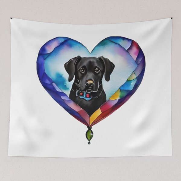 Item preview, Watercolor My Dog is My Valentine , My Love Heart designed and sold by MoStorish.