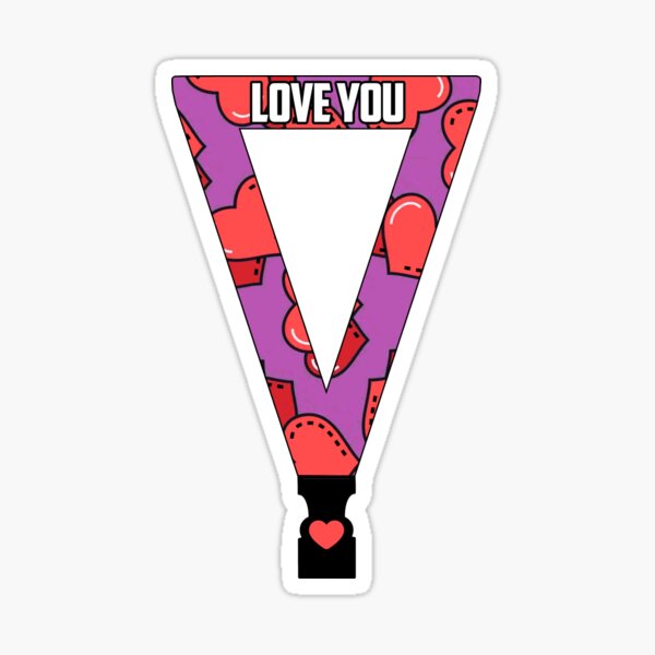 Valentine's Day Lanyard Sticker