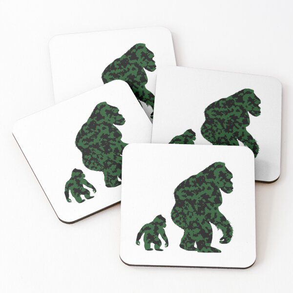 Item preview, Mountain Gorilla Millitary Camouflage Silhouette  designed and sold by Brockinator.