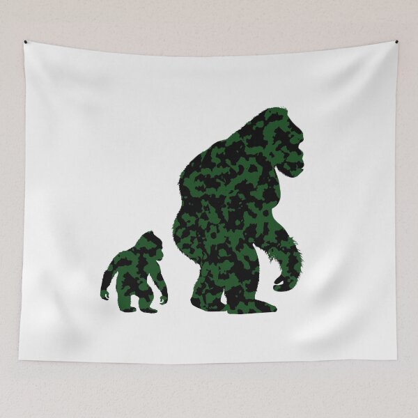Item preview, Mountain Gorilla Millitary Camouflage Silhouette  designed and sold by Brockinator.
