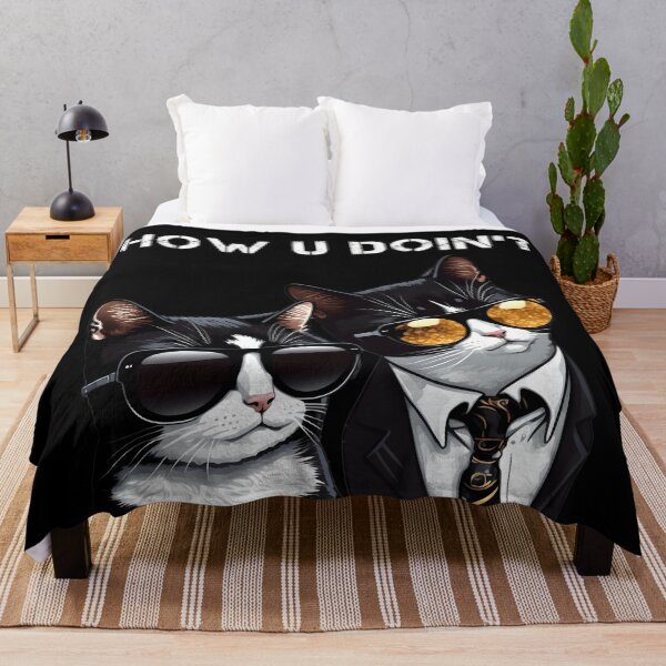 Item preview, How U Doin'? (Tuxedo Cats) designed and sold by GalacticWonders.