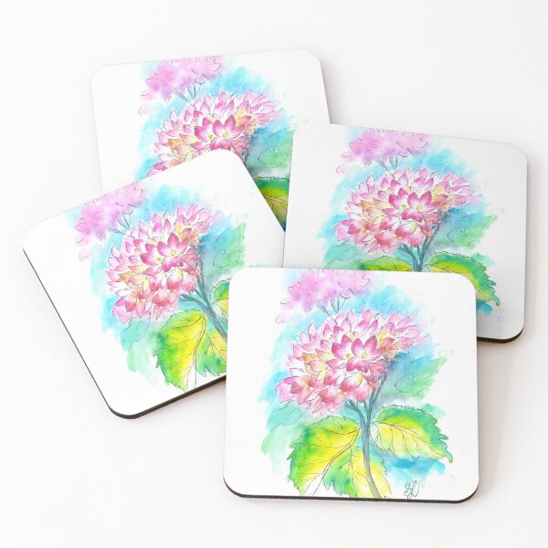 Item preview, Hydrangea Flowers Watercolor Painting designed and sold by Svitlana Prouty.