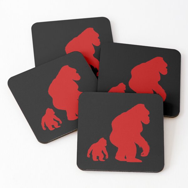 Item preview, Mountain Gorilla Silhouette Red designed and sold by Brockinator.
