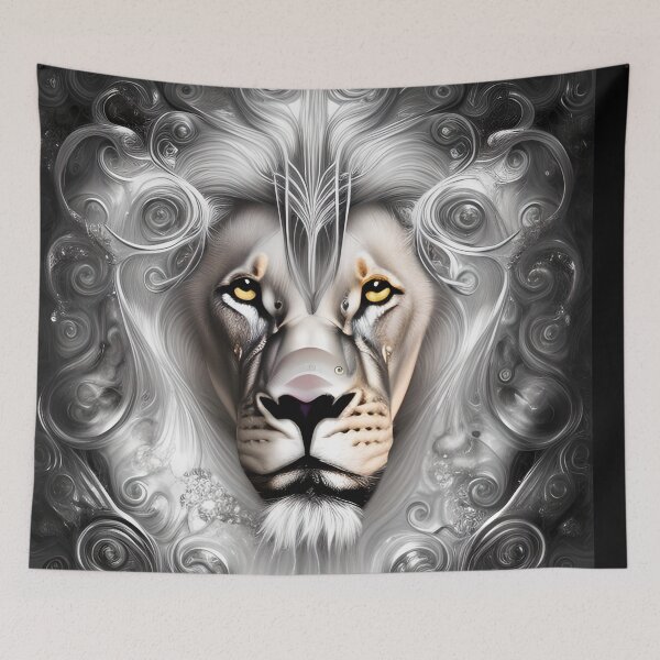 Item preview, Beautiful Silver Lion artwork designed and sold by Itzjustlife.
