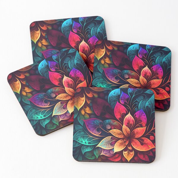 Item preview, psychedelic floral backgrounds designed and sold by sweary12.