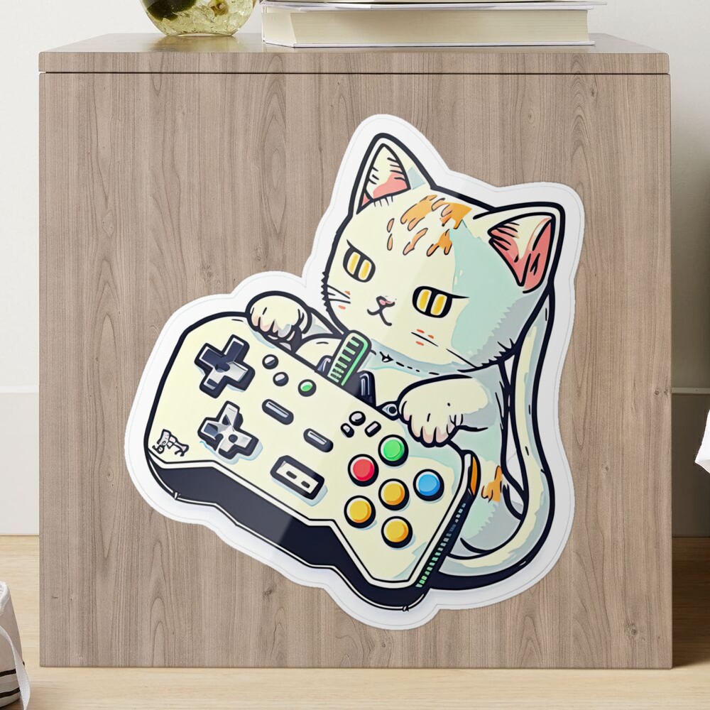 Pusheen Stickers - Gamer Cat