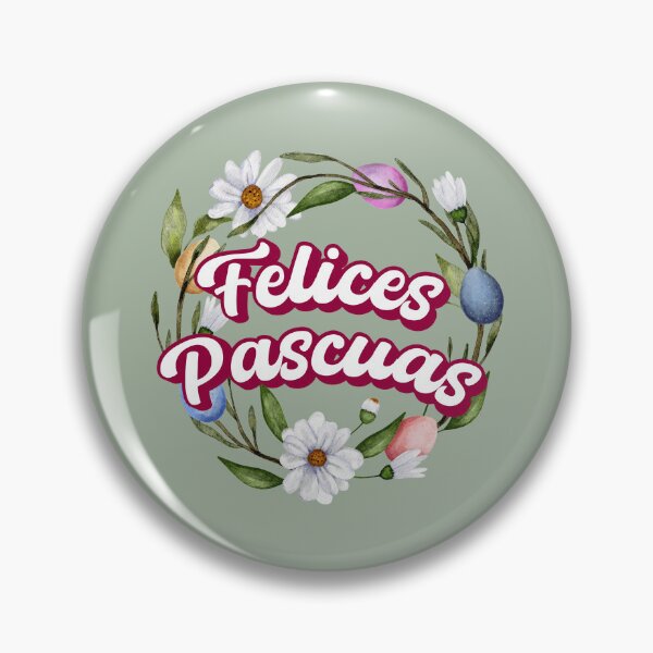 Item preview, Felices Pascuas Happy Easter Spanish text - Feliz Pascua - easter wreath spring wreath designed and sold by ALLURE-minimal.
