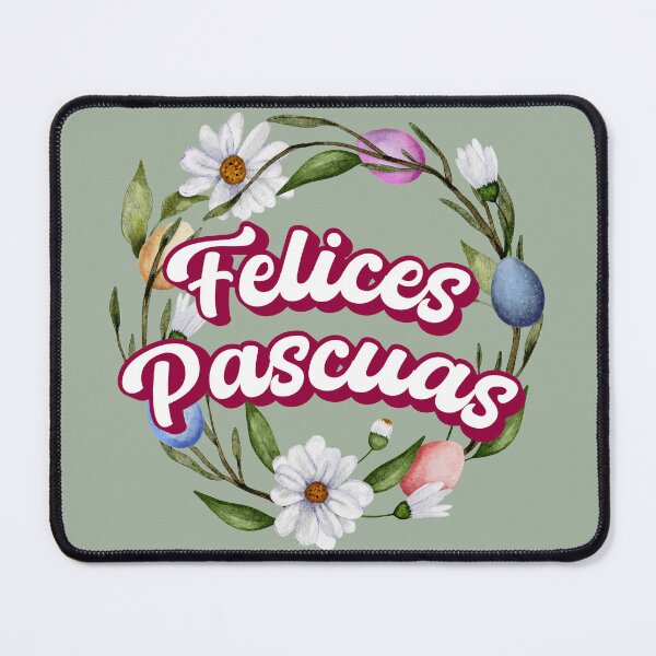 Item preview, Felices Pascuas Happy Easter Spanish text - Feliz Pascua - easter wreath spring wreath designed and sold by ALLURE-minimal.