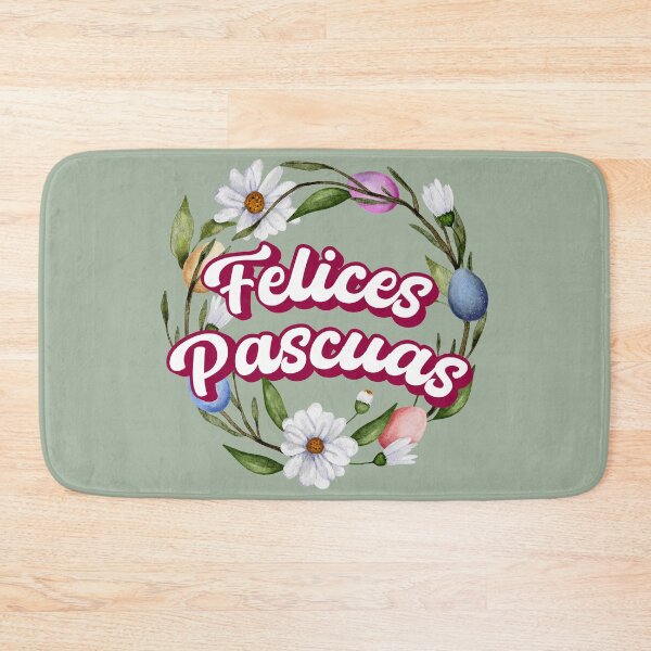 Item preview, Felices Pascuas Happy Easter Spanish text - Feliz Pascua - easter wreath spring wreath designed and sold by ALLURE-minimal.