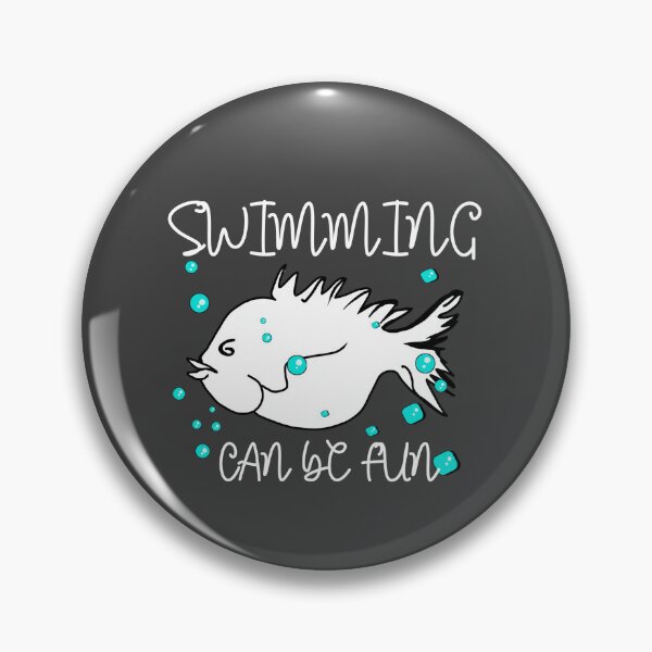 Item preview, Swimming can be fun funny swimming saying designed and sold by vibeno1.
