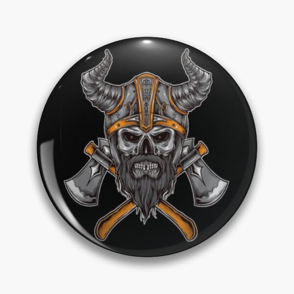 Item preview, viking skull designed and sold by Ahimsazen.